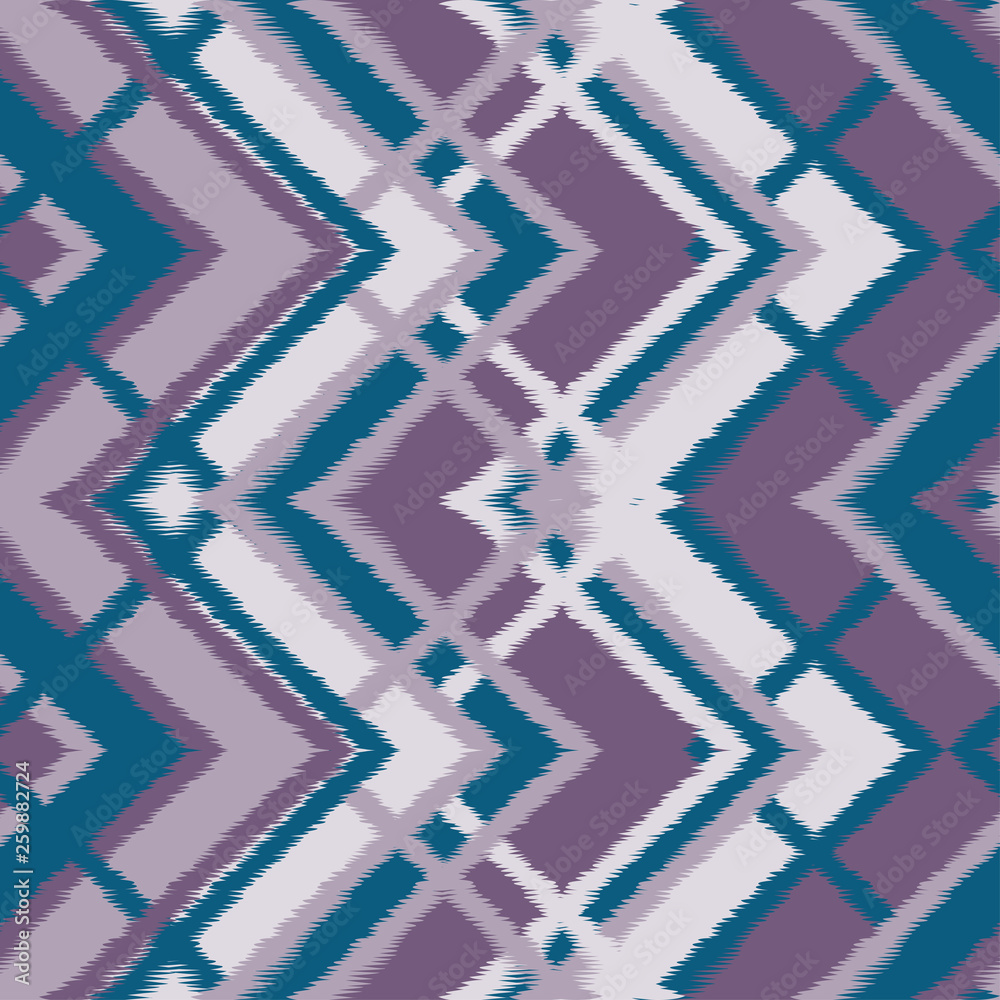 Abstract Ikat and boho style handcraft fabric pattern. Traditional Ethnic design for clothing and textile background, carpet or wallpaper Abstract Ikat and boho style handcraft fabric pattern. Traditional Ethnic design for clothing and textile background, carpet or wallpaper