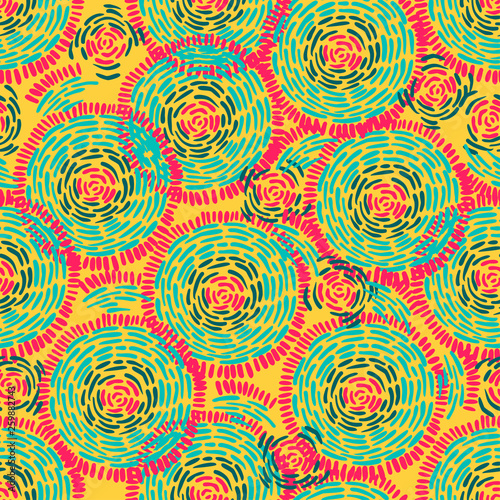 Abstract Ikat and boho style handcraft fabric pattern. Traditional Ethnic design for clothing and textile background, carpet or wallpaper