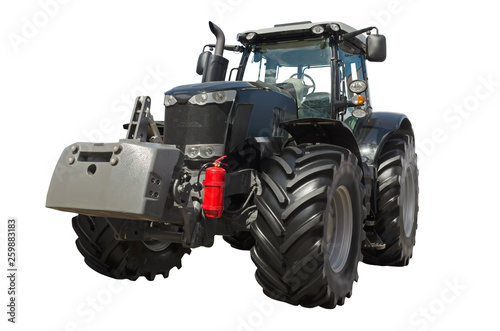 Agricultural tractor isolated on a white background