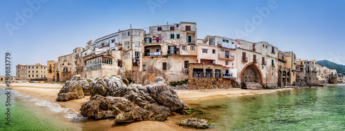 panoramic view at cefalu, sicily