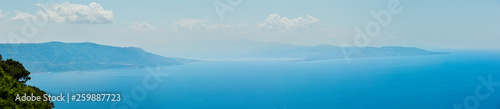 Sea coast view from Saint Elia mount top, Italy