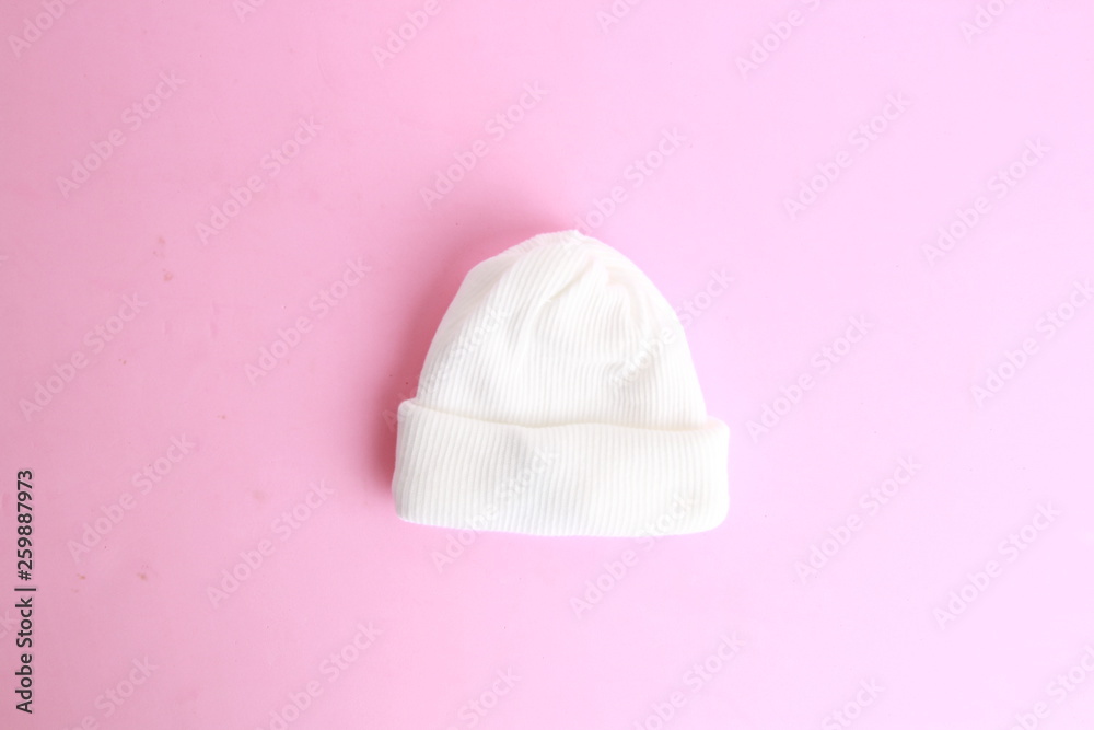 Obraz premium white wool hat for baby
