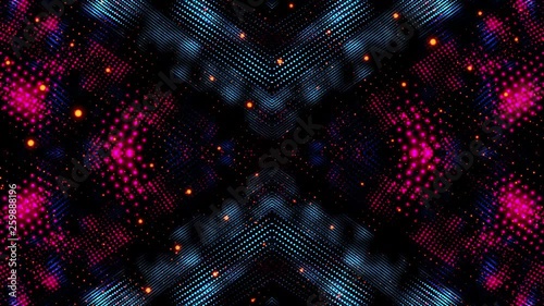 Abstract Glowing Points Background