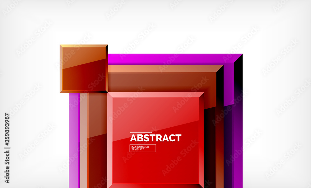 Square geometric background