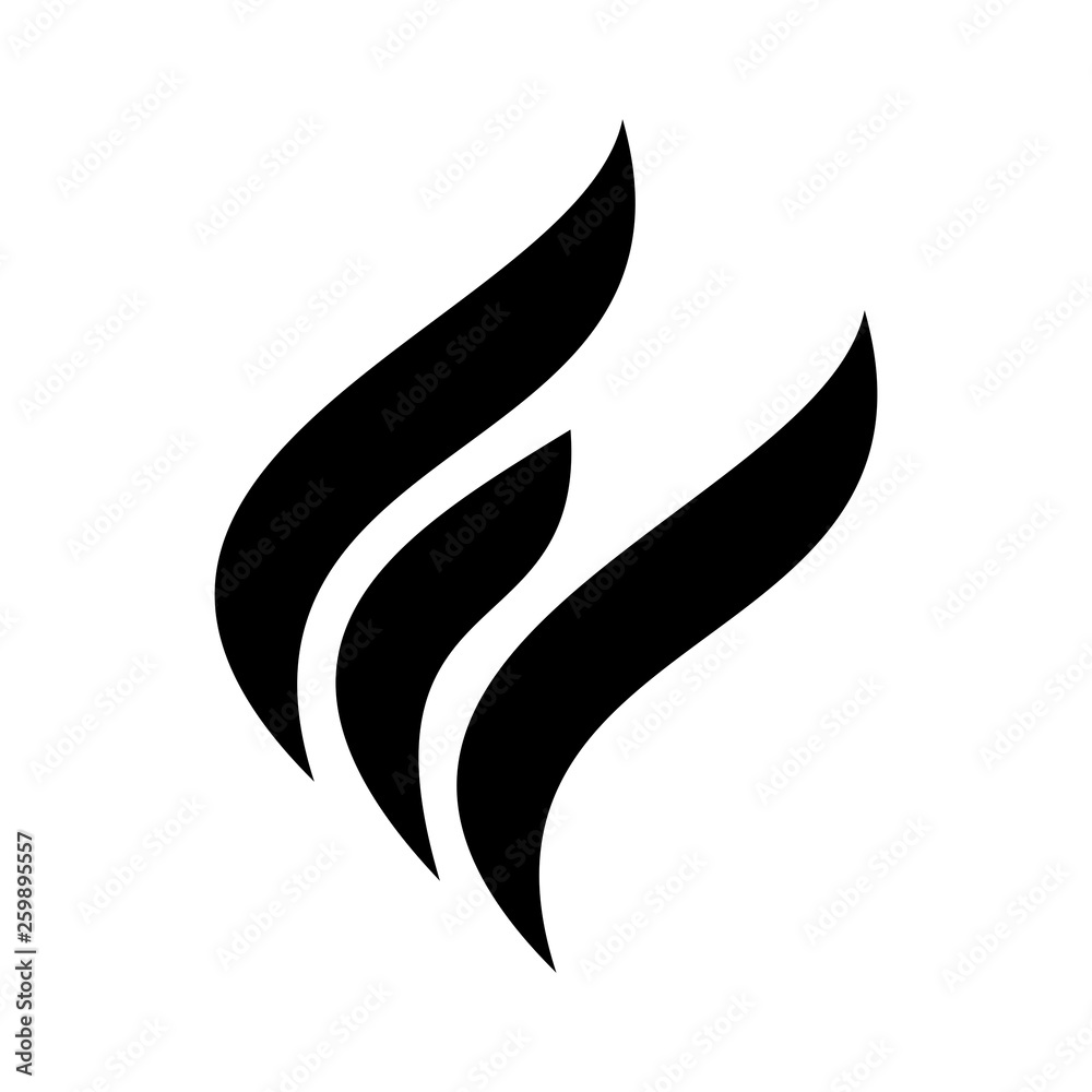 Black abstract logo design template. isolated on white background Black abstract logo design template. isolated on white background