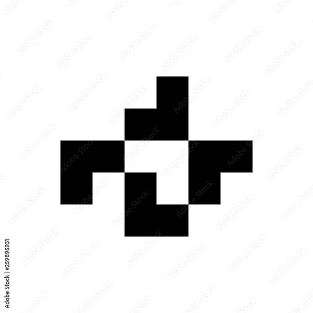 Black abstract logo design template. isolated on white background Black abstract logo design template. isolated on white background