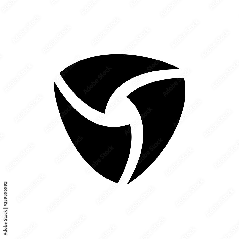 Black abstract logo design template. isolated on white background Black abstract logo design template. isolated on white background
