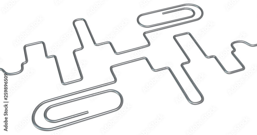 Paperclip Bent Line Double Paperclip Bent Line Double