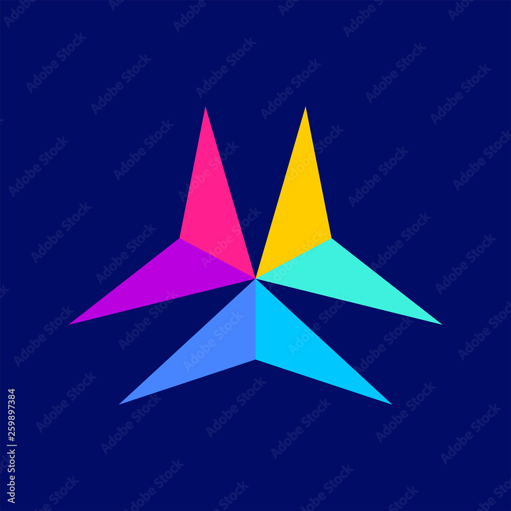Colorful abstract logo design template. isolated on white background Colorful abstract logo design template. isolated on white background