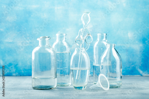 Group of glass bottles