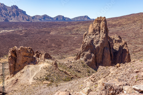 Rocks at El Teide National Parc in Tenerife. Canary Islands Spain