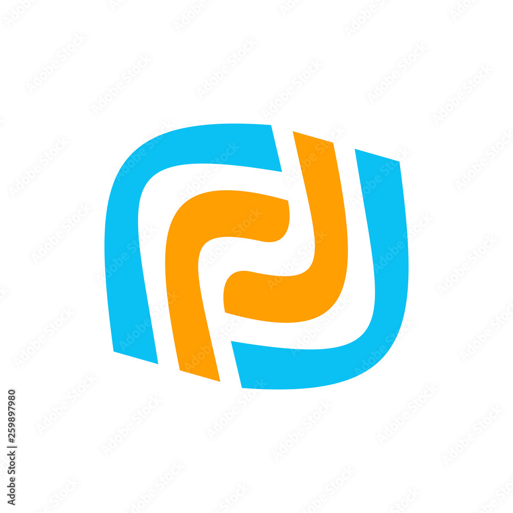 Colorful abstract logo design template. isolated on white background Colorful abstract logo design template. isolated on white background