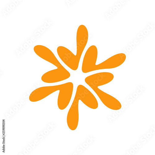 Colorful abstract logo design template. isolated on white background