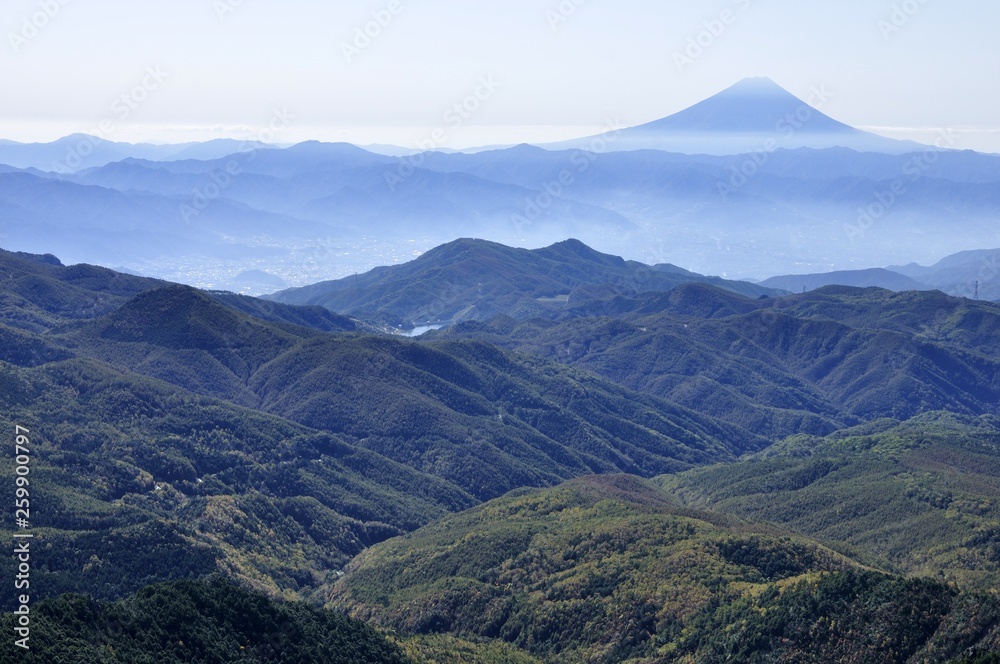 金峰山から富士山遠望
