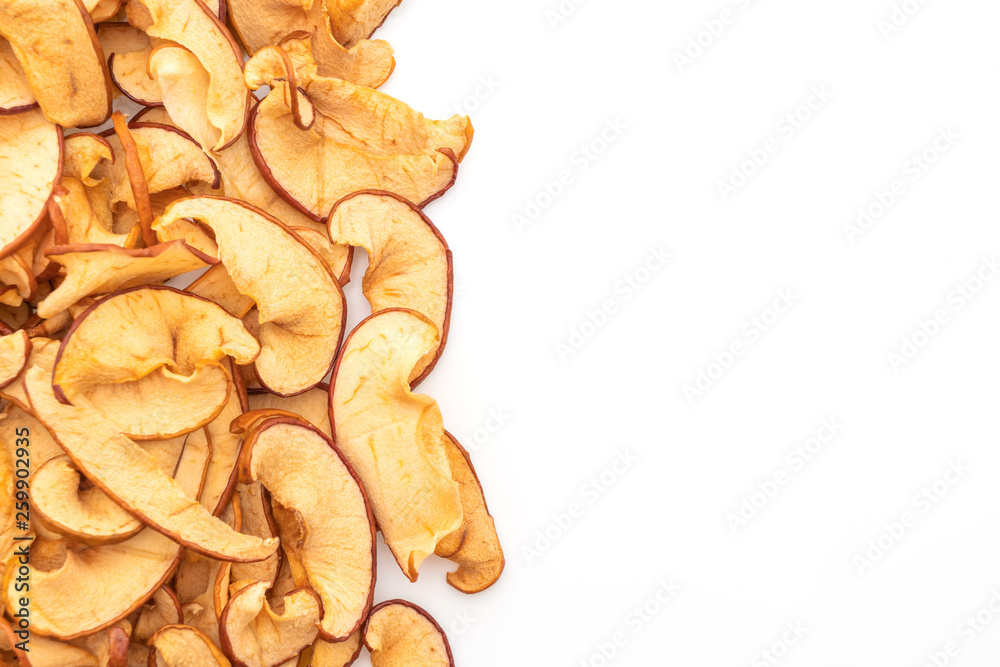 Homemade dried organic apple sliced Homemade dried organic apple sliced