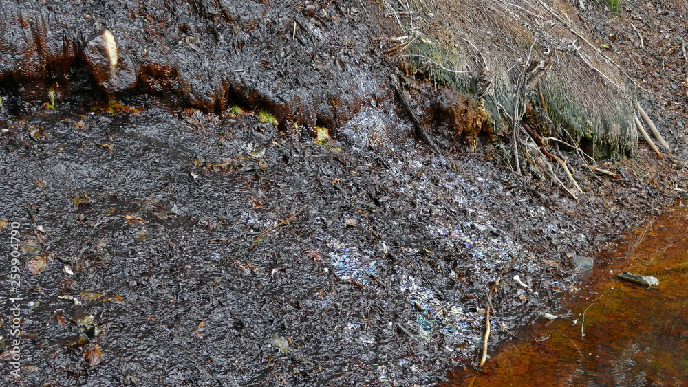 environmental pollution. water with metal oxide environmental pollution. water with metal oxide