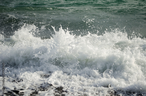 View of sea wave splash © Svetlana