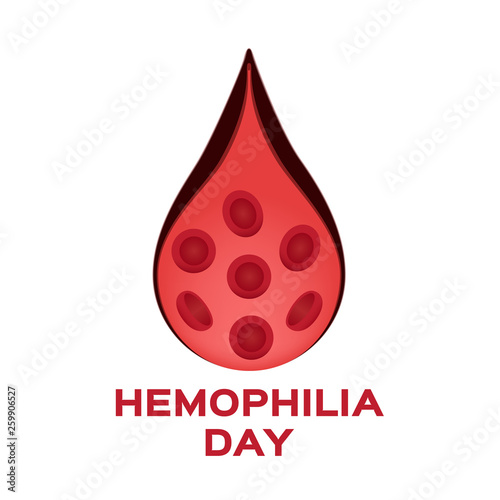 hemophilia and blood vessel vector icon