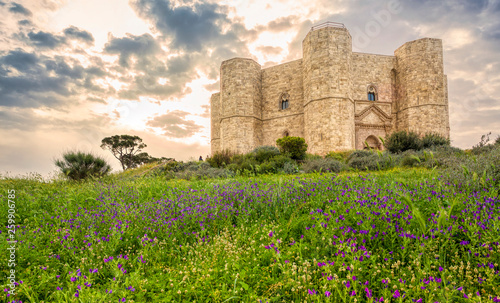 Fotografija Castle of the Mountain (Castel del Monte) is a 13th-century castle situated on a hill in Andria in the Apulia region of southeast Italy