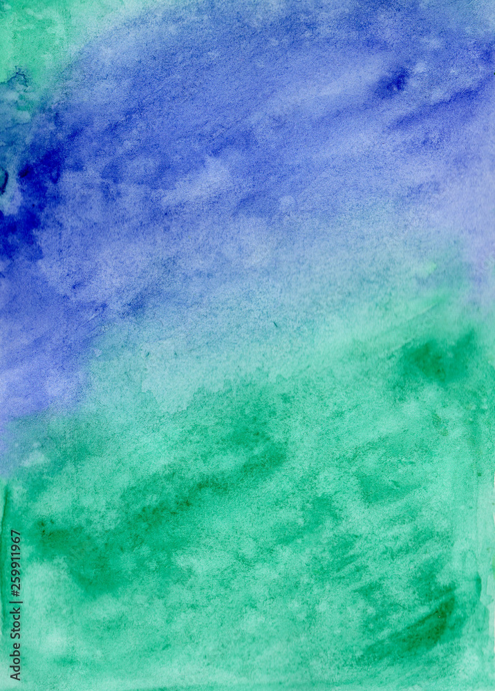 abstract background blue green watercolor