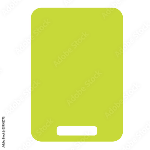 Cutting board flat illustration on white