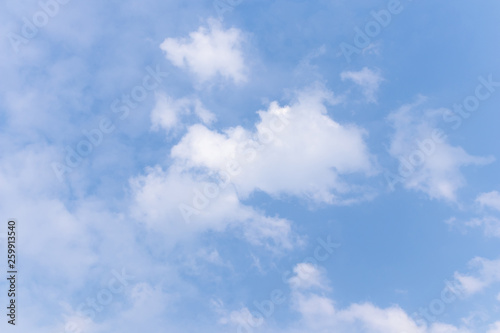 Beautiful blue sky with cloudy background and texture. photo