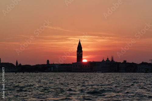 couché de soleil sur Venise