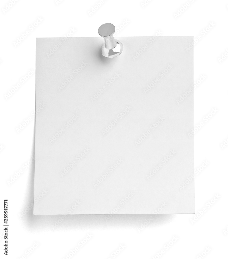 note paper push pin message red white black note paper push pin message red white black