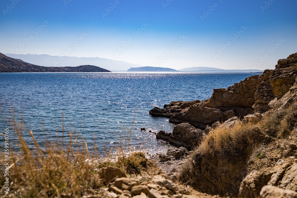 Meeresblick an der Adria in Kroatien