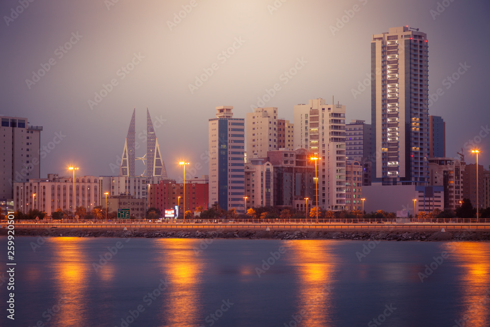 Obraz premium Architecture of Juffair and Manama