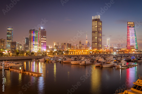 Skyline of Kuwait City at evening © Henryk Sadura