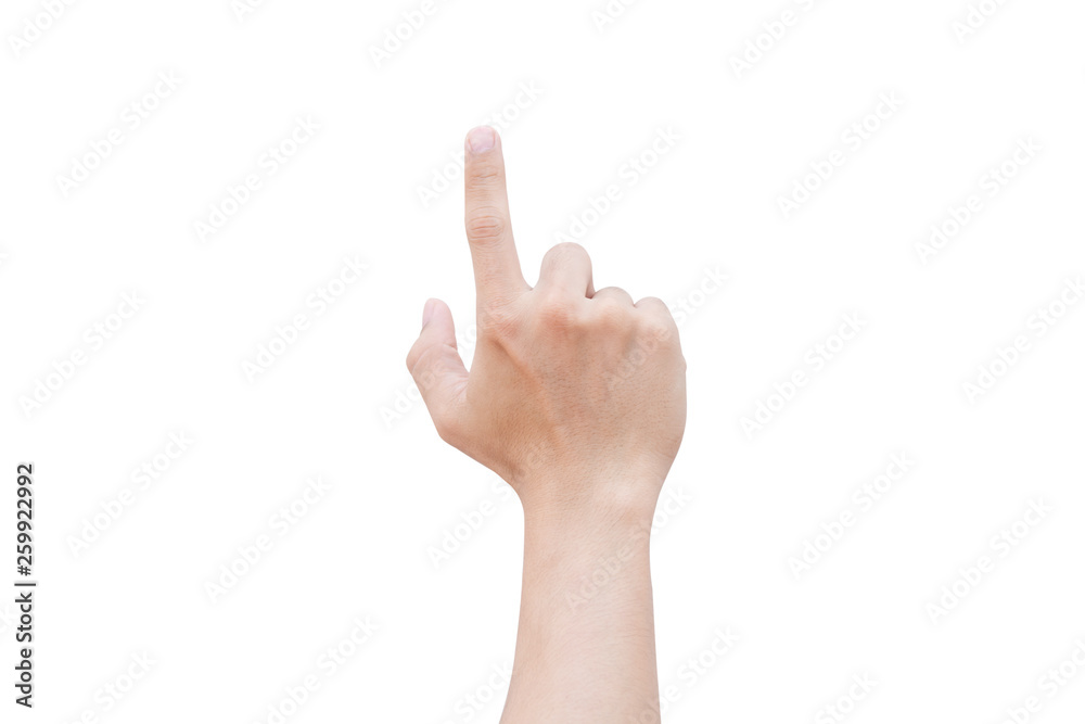 pointing finger isolated on white background with clipping path pointing finger isolated on white background with clipping path