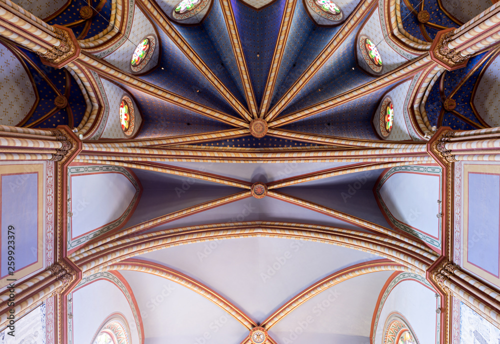 Detail of the ancient chapel ceiling