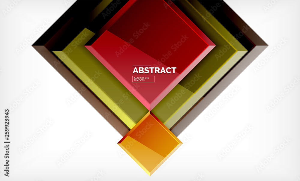 Square abstract background, glossy geometric design Square abstract background, glossy geometric design