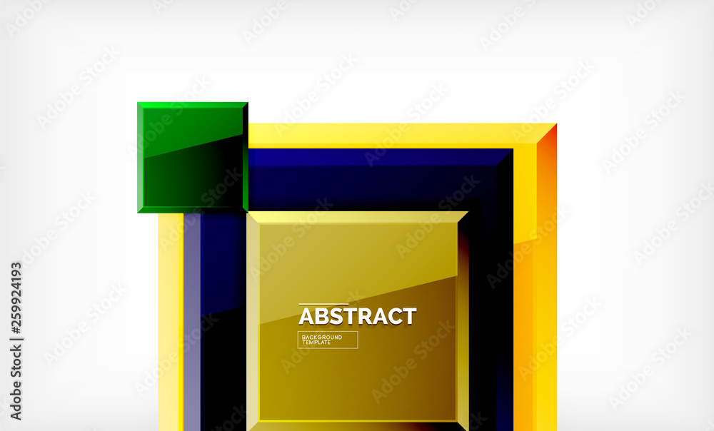 Geometric abstract background, modern square design Geometric abstract background, modern square design