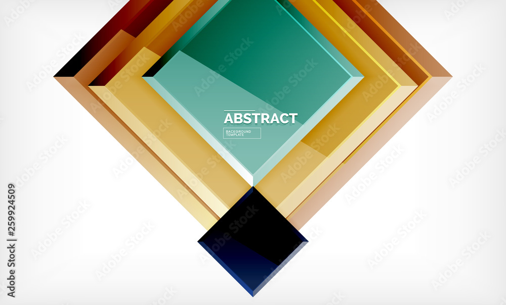 Square geometric background Square geometric background
