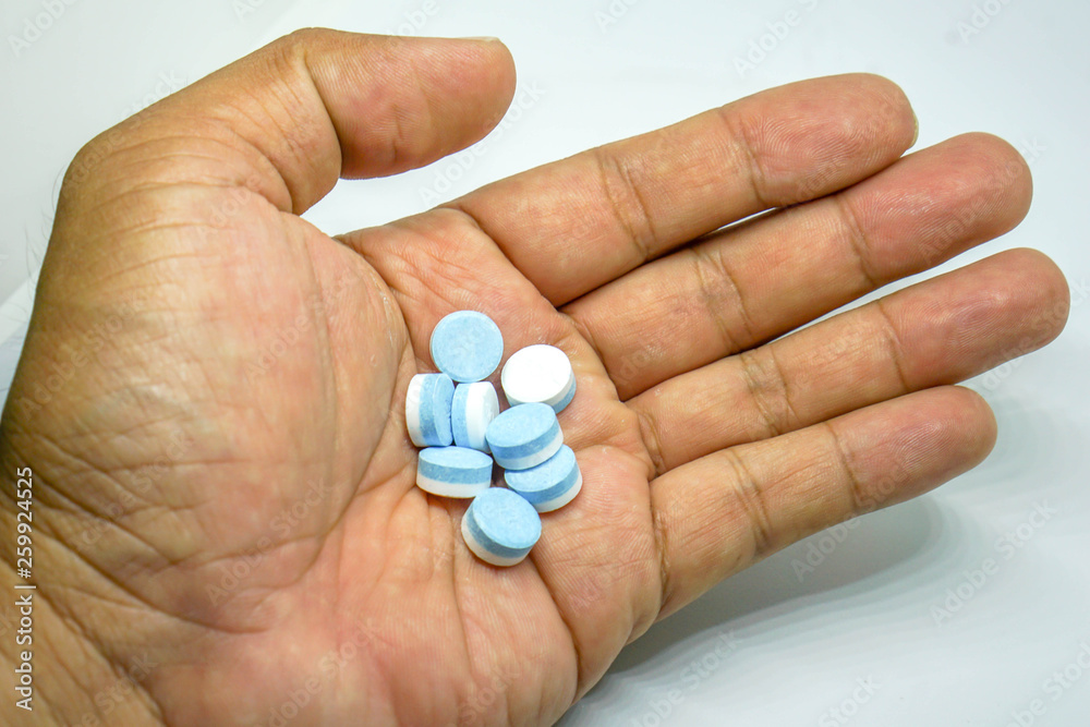 The medicine is on the hands of men. The medicine is on the hands of men.