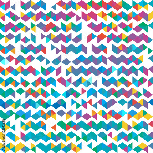 Colorful wavy corner zigzag lines, pattern background.
