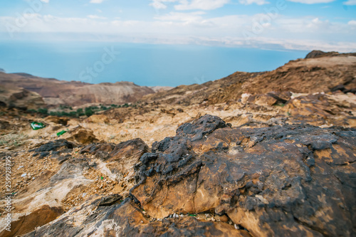 Rock texture in the valley of Jordan