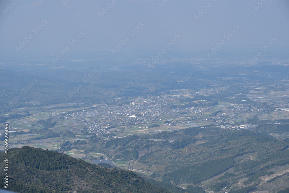 Fototapeta premium 鰐塚山上空