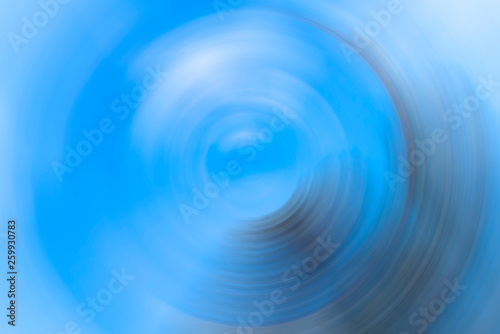 Abstract Background Of blue Spin Circle Radial Motion Blur.