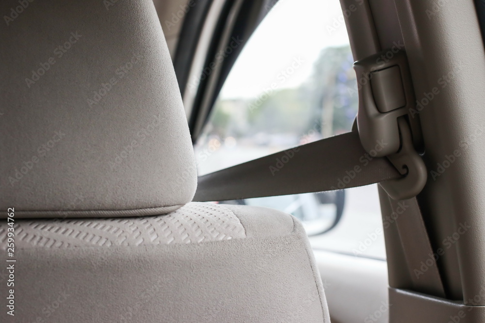 Safety belt in car