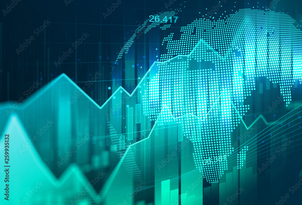 Stock market or forex trading graph in graphic concept suitable for financial investment or Economic trends business idea and all art work design. Abstract finance background Stock market or forex trading graph in graphic concept suitable for financial investment or Economic trends business idea and all art work design. Abstract finance background