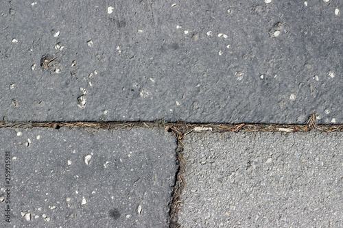 Asphalt cracks fracture surface texture