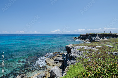 Fototapeta Naklejka Na Ścianę i Meble -  Scenic view of Caribbean Ocean at Punta Sur, Isla Mujeres