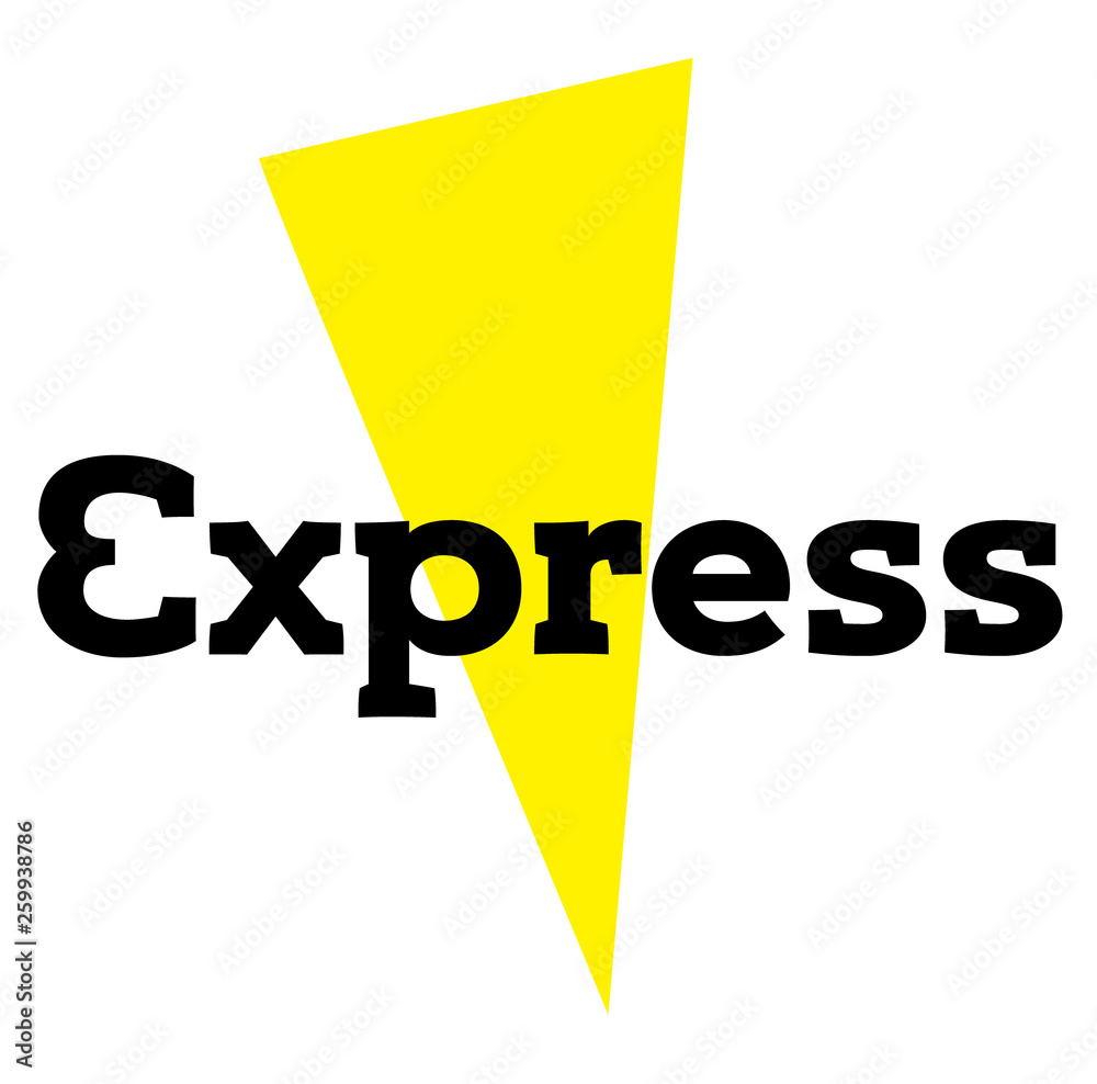 express stamp on white
