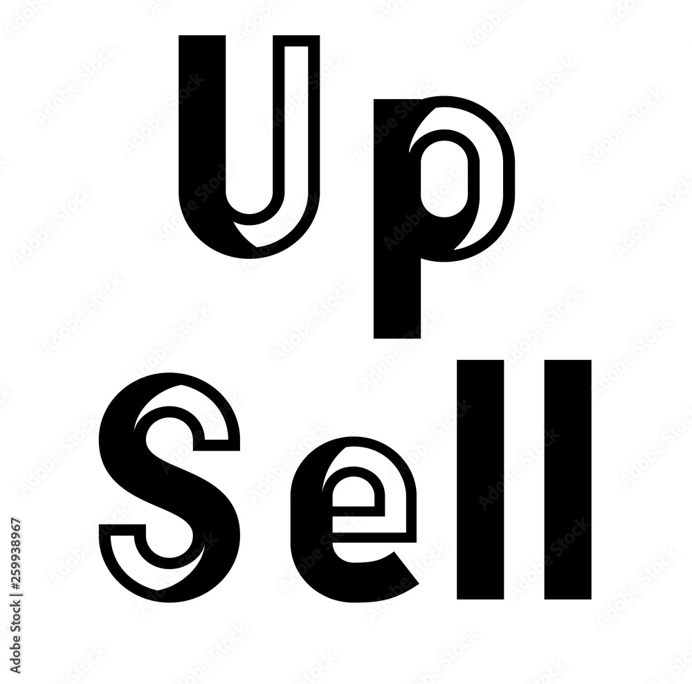 up sell stamp on white up sell stamp on white