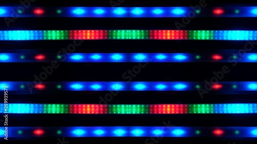 Abstract dynamic and exuberant lights on dark background