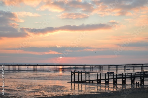 sunset on beach