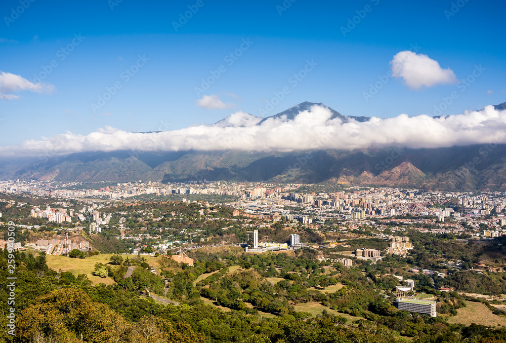 View of Caracas in a sunny and beautiful day